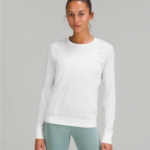 Lulu Lemon Athletica Swiftly Relaxed Tee Long Sleeve white